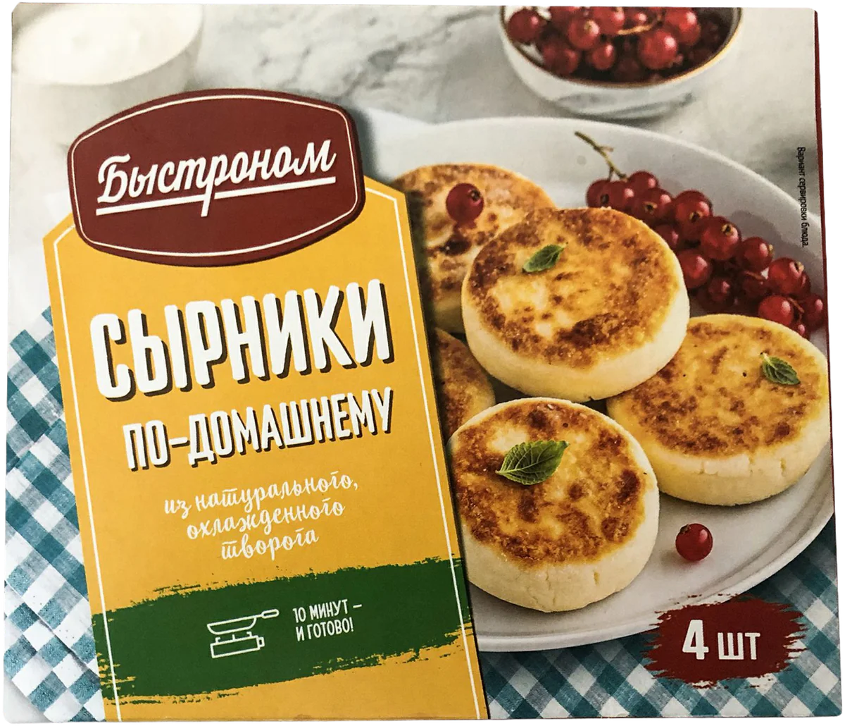 Быстроном Сырники по-домашнему